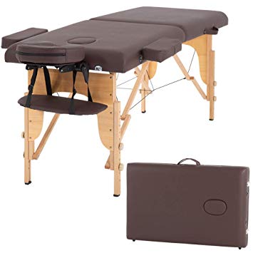 Massage Table Portable Massage Table Adjustable Height Massage Bed with Storage for Woman & Man