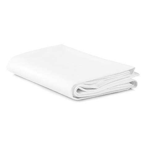 Duro-Med Waterproof Sheet and Mattress Protector: Cotton Flannel Sheets with Synthetic Rubber Bottom - Machine Washable Flat Cloth Cover for Bed, Crib, or Changing Table - White, 36x72