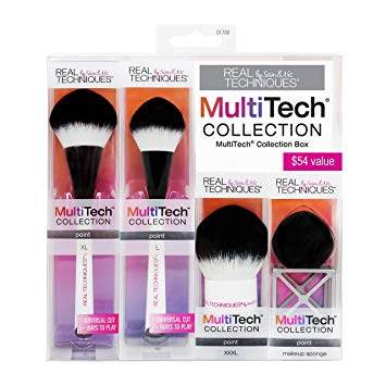 Real Techniques-MultiTech Small Point Set-Makeup Brush Set-For Application of Cream, Liquid, Powder or Mineral Eye Makeup