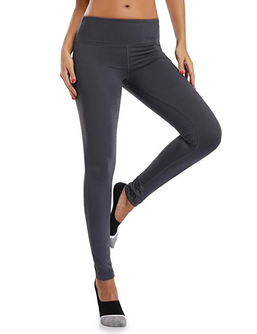 WingsLove Women's Yoga Pants Flex Running Yoga Leggings Tummy Control Mid Waist