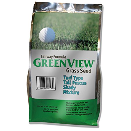 GreenView Fairway Formula Grass Seed Turf Type Tall Fescue Shady Mixture, 5 lb Bag