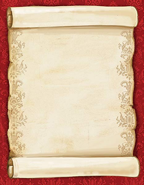 Great Papers! Christmas Scroll Letterhead, 80 count, 11" x 8.5" (2012250)