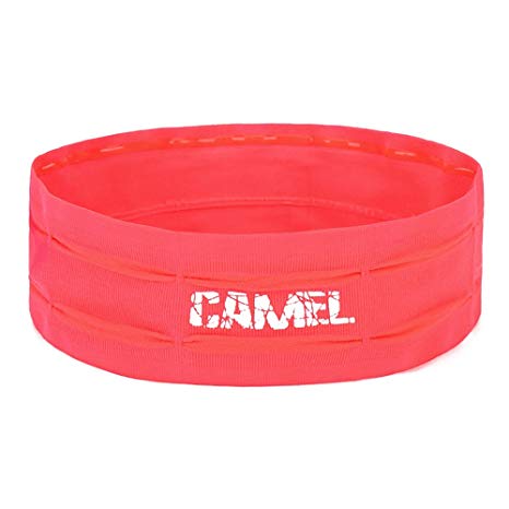 Camel Women's Yoga Sport Headband Non Slip Stretchy Moisture Wicking Cotton Headwear for Workout Running Cycling Fishing