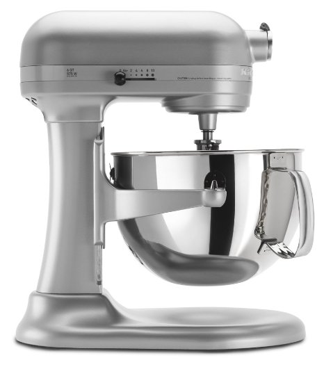 KitchenAid KP26M1XNP Professional 600 Series 6-Quart Stand Mixer - Nickel Pearl