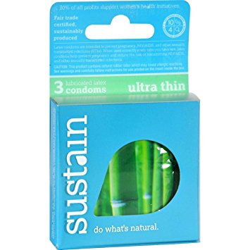 Sustain Ultra Thin Condoms 3 Pack(S)