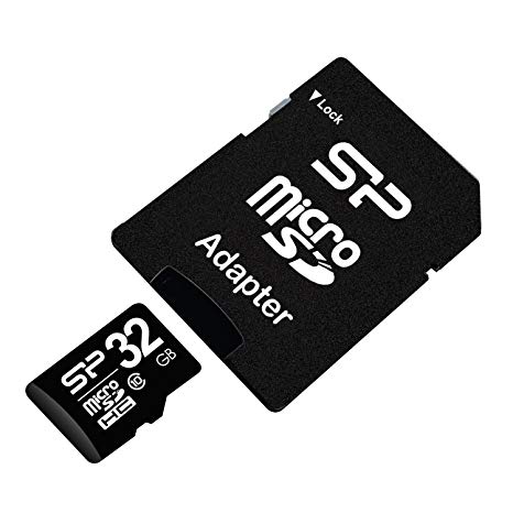 SILICON POWER 32 GB Micro SD Card with Class 10 Adaptor for Smartphone