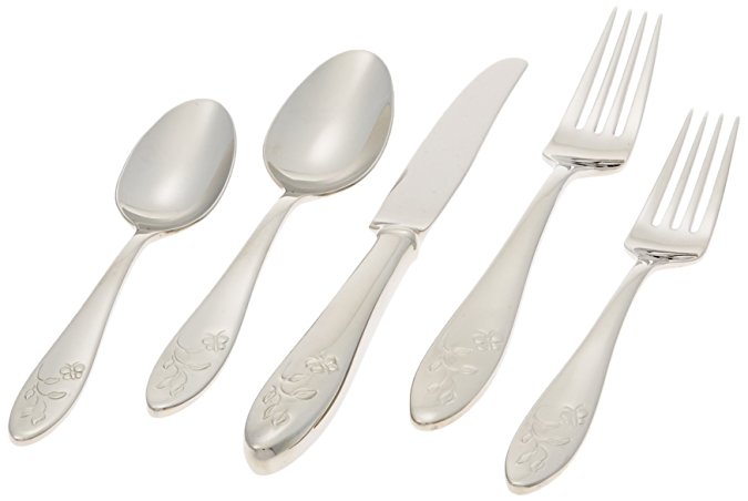 Lenox Butterfly Meadow 5-Piece Stainless Steel Place Setting, Service for 1