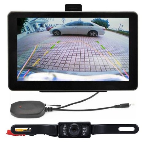 Zixia 7" 4GB Car GPS Navigation   Wireless Rear view Camera Bluetooth AV-IN Free Map