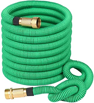 Greenbest Garden Hose No Kinks Farm Hose Water Hose 50 Feet for Watering Lawn, Yard, Garden, Car Washing, Pet and Home Cleaning (Green)