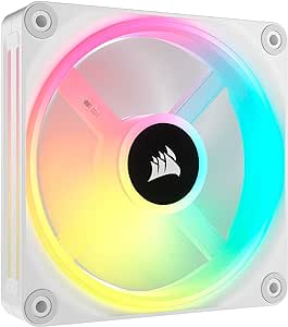 Corsair iCUE LINK QX120 RGB 120mm Magnetic Dome RGB Single Fan - White