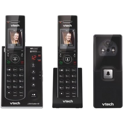 VTECH IS7121-2 DECT 6.0 2-Handset Video Doorbell Landline Telephone