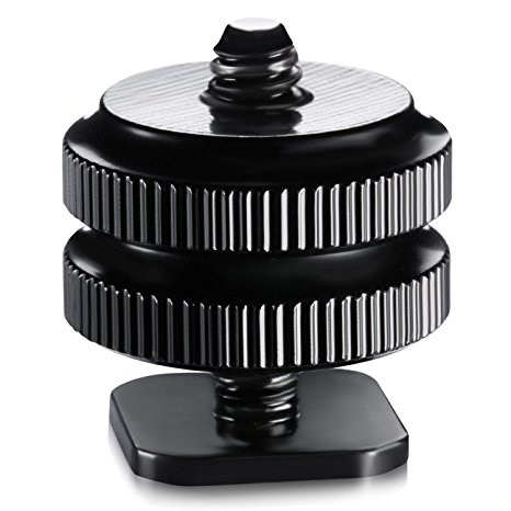 Neewer Black 1/4 inch Tripod Screw to Flash Hot Shoe Mount Adapter