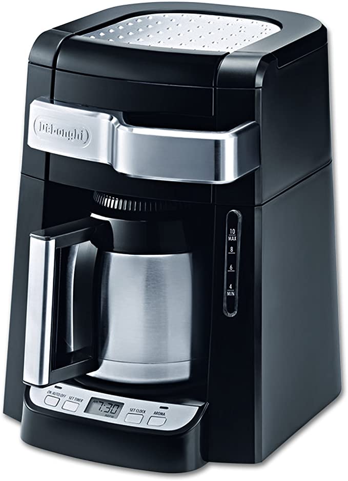 DeLonghi DCF2210TTC 10-Cup Thermal Carafe Drip Coffee Maker, Black