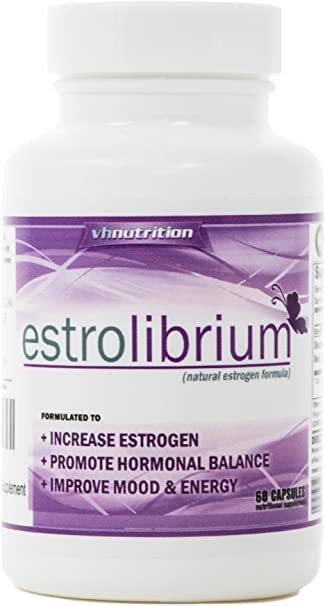 EstroLibrium Estrogen Pills for Women | Female Hormone Balance Supplement | Shatavari, Dong Quai, Red Clover and More | Improve Estrogen Levels from PMS to Menopause | VH Nutrition | 30 Day Supply
