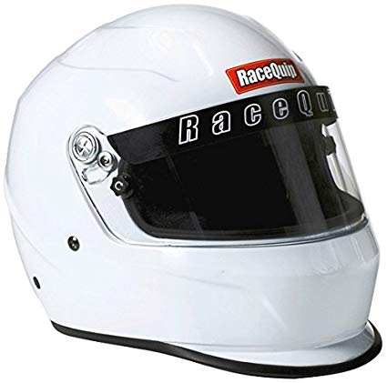 RaceQuip 273115 Gloss White Large PRO15 Full Face Helmet (Snell SA-2015 Rated)