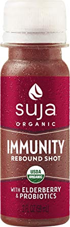 Suja Juice Organic Juice, Immunity Rebound Wellness Shot with Elderberry & Probiotics, 2 Fl Oz (Pack of 15)
