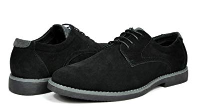 BRUNO MARC NEW YORK Men's Suede Leather Lace Up Oxfords Shoes