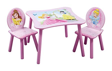 Delta Children Kids Table and Chair Set, Disney Princess