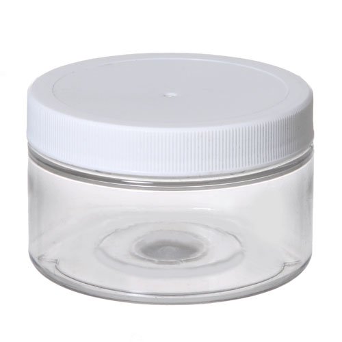 Bargz Plastic Jars - 4 Oz.Pet Round Plastic Jar - Pack of 12