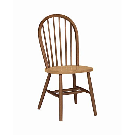 International Concepts C58-212 37-Inch High Spindle Back Chair, Cinnamon/Espresso
