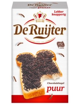 Hagelslag PUUR -Pure Dark Chocolate Sprinkles - jimmies - On Buttered bread, Cupcake sprinkles, Great Cake Topping & a Yummy addition to any Deseret