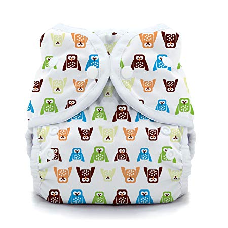 Thirsties Duo Wrap Cloth Diaper Cover, Snap Closure, Hoot Size One (6-18 lbs)
