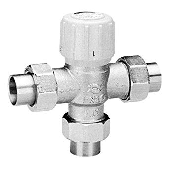 Honeywell AM101-US-1 Sparco Thermostatic Mixing Valve, 3/4" Union-Sweat 100-145F