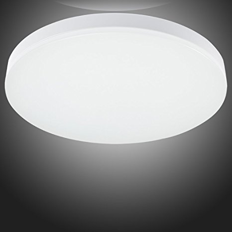 TryLight 15W 5000K Cool White LED Flush Mount Ceiling Light Fitting for Living Room,Bathroom,Bedroom,and Dining Room Luminous Flux 950-1100LM Super Bright,AC85-265V,100W Incandescent Equivalent,LED Ceiling Lights [Energy Class A   ]