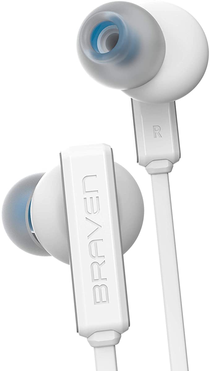 Braven Flye Sport - Water-Resistant, Bluetooth Earbud - White