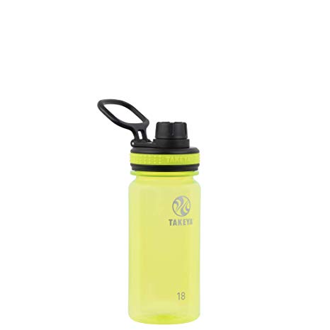 Takeya 50256 Tritan Sports Water Bottle with Spout Lid, 18 oz, Wild Lime