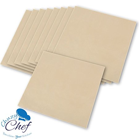 Food Dehydrator Sheets, Set of 9 Premium 14" X 14" Non-stick Teflon, For Excalibur 2500, 3500, 2900 or 3900, By Chuzy Chef