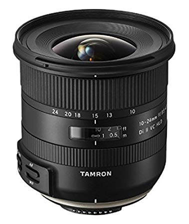 Tamron 10-24mm F/3.5-6.3 Di-II VC HLD Wide Angle Zoom Lens for Nikon APS-C Digital SLR Cameras (6 Year Limited USA Warranty)