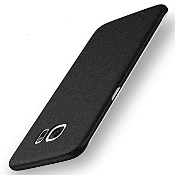 Yihailu Galaxy S7 Edge Case, Smoothly Frosted Matte Shield Hard Cover Skin Shockproof Ultra Thin Slim Case Full Body Protective Scratch Resistant Slip Resistant Cover (Frosted Black)