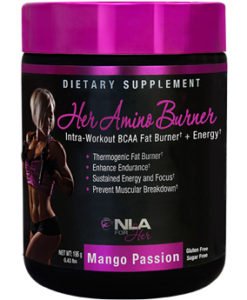 NLA For Her - Her Amino Burner - Intra-Workout BCAA Fat Burner   Energy (Mango Passion, 0.43 lbs)
