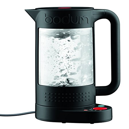 Bodum 11659-01US Bistro Electric Water Kettle, double Wall with Temperature Control, 1L, 37 oz., Black