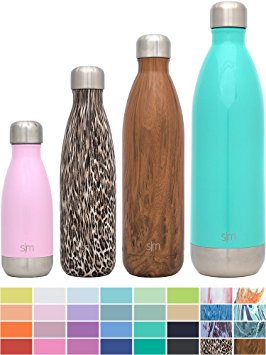 Simple Modern Wave Water Bottle - Vacuum Insulated 18/8 Stainless Steel - 4 Sizes in 40  Colors