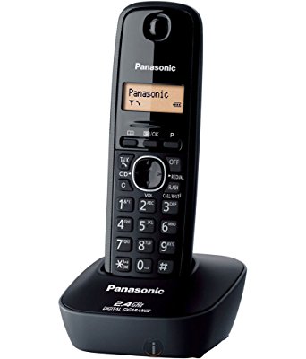 Panasonic Single Line 2.4 KX-TG3411SX Digital Cordless Phone (Black)