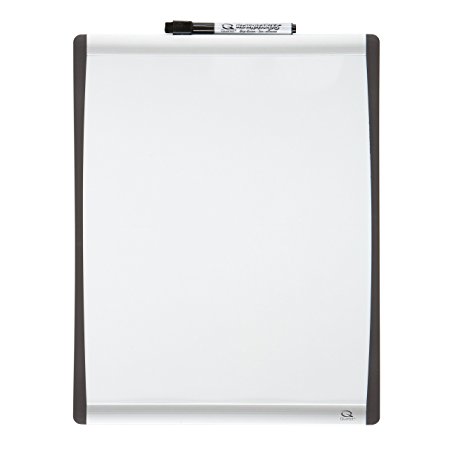 Quartet Dry Erase Board, Magnetic, 11" x 14", Black / Silver Frame (79367)