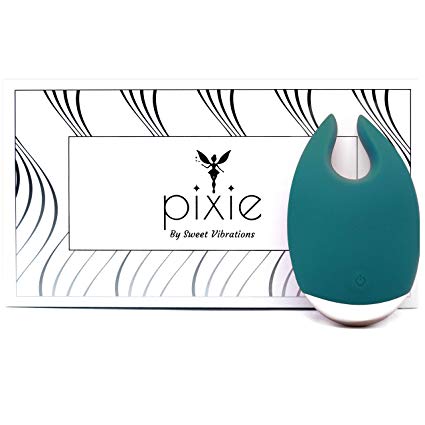 Pixie - Clitoris Vibrator - Magical Sex Toy with 10 Powerful Settings for Women and Couples, Waterproof Body Safe Silicone, Rechargeable, Quiet, by Sweet Vibrations (Jade)