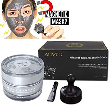 AL'IVER Magnetic Mask,Mineral-Rich Face Mask,Deep Cleansing Mask,Anti-aging,Anti-stress,Moisturizing Mask for Women and Men 50 ml (Grey)