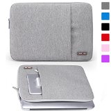 Lacdo 156 Inch Waterproof Fabric Laptop Sleeve Case Bag  Notebook Laptop Bag Case for ASUS X551MA  Toshiba Satellite  Dell Inspiron LenovoGray