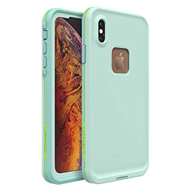 Lifeproof FRĒ Series Waterproof Case for iPhone Xs Max - Retail Packaging - Tiki (FAIR Aqua/Blue Tint/Lime)