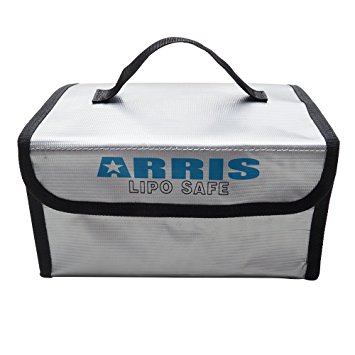 ARRIS RC Lipo Battery Safety Bag 215 x 160 x 115mm Fireproof Explosionproof for Safe Charging & Storage