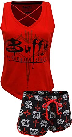 Briefly Stated Buffy The Vampire Slayer 20th Anniversary Womans Pajama Set