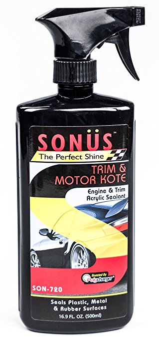Sonus Trim and Motor Kote Engine & Trim Acrylic High Tempature Resistent Sealant for Auto, Truck, RV, 16 fl. oz.