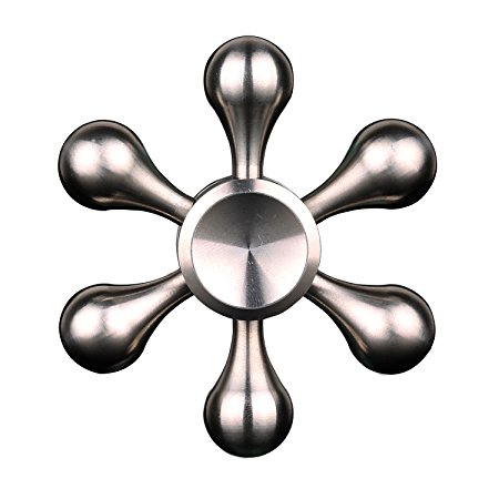 Sofer Fidget Spinner Zinc Alloy Material Toy Stress Reducer for children and adults. Helps relieve ADHD/ADD anxiety, Autism, Tri Spinner Fidget