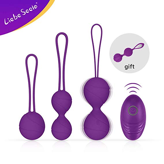Kegel Balls for Tightening -Doctor Recommended Ben Wa Balls for Women Bladder Control & Pelvic Floor Kegel Exercises for Beginners Kegel Weights, 10 Modes with Remote Control