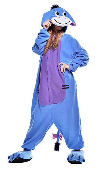 NEWCOSPLAY Adult Donkey Unisex Pyjamas Halloween Onesie Costume