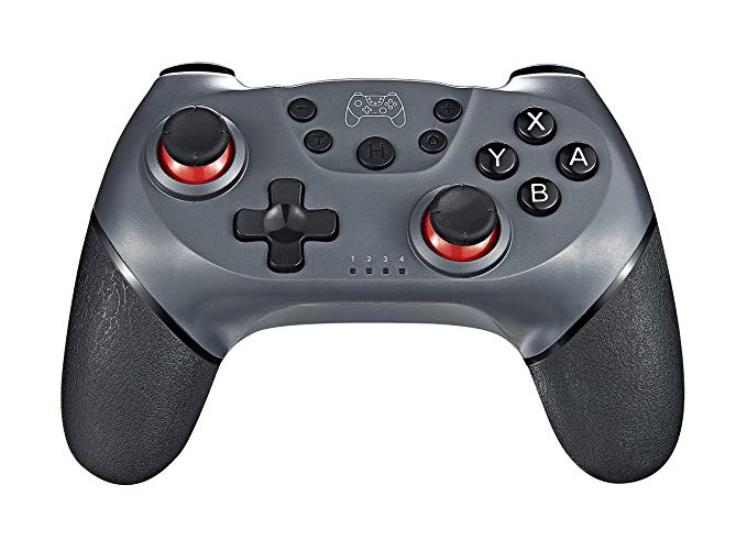 Awaqi Wireless Switch Pro Controller for Nintendo Switch - Remote Pro Controller Gamepad Joypad/Joystick for Nintendo Switch Console- Support Gyro Axis/Turbo and Dual Vibration (Gray)