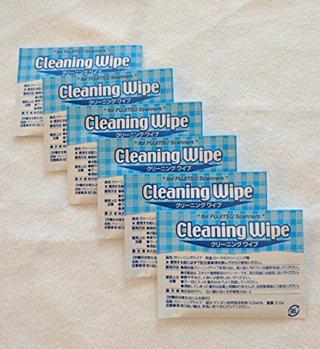 Fujitsu 6-Sheets Cleaning Wipes Pre-Moist PA03950-0419